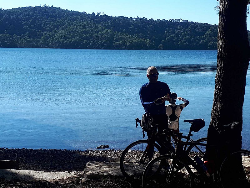 Croatian coast cycling journey